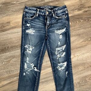 American Eagle high rise crop jeggins